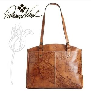 Patricia Nash Signature Map Poppy Tote